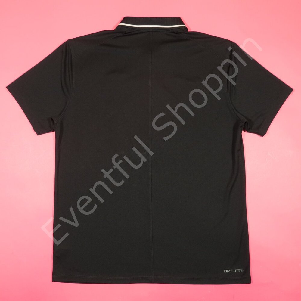 Nike Georgia Bulldogs Sideline Tipped Mesh Polo Shirt in Black Size Medium - Picture 3 of 8